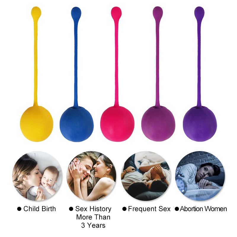 Шарики Кегеля для умного влагалища 5 шт. безопасный шарик Бен Ва тренажер