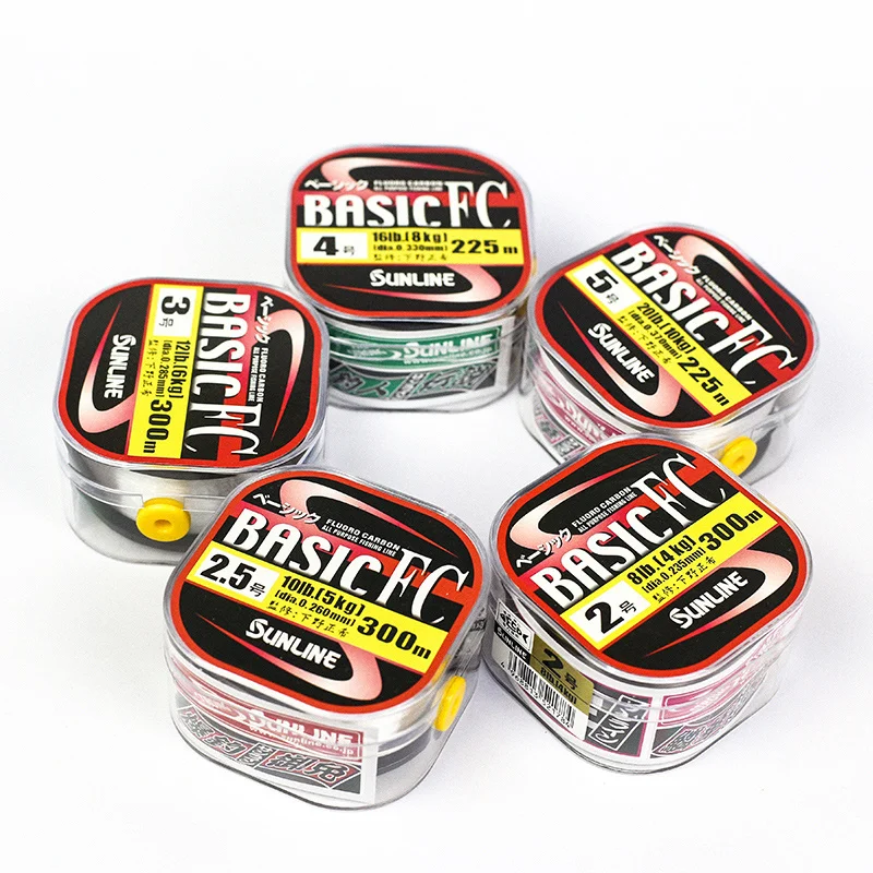 

Basic Fc 100% Fluorocarbon Line 300/225 Meters 2-20lb Fluorocarbon Or Carbon Fiber Leader Line By Japanese Fishing Line