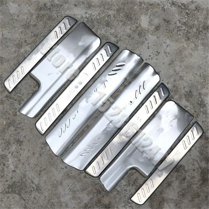 

Stainless steel External door sill Internal Scuff Plate Car accessorie For KIA Carens 2013 2014 2015 2016 2017 2018