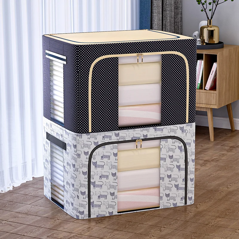 

Oxford Fabric Portable Clothes Storage Bag Organizer Folding Closet Organizer for Pillow Quilt Blanket Bedding органайзер для од