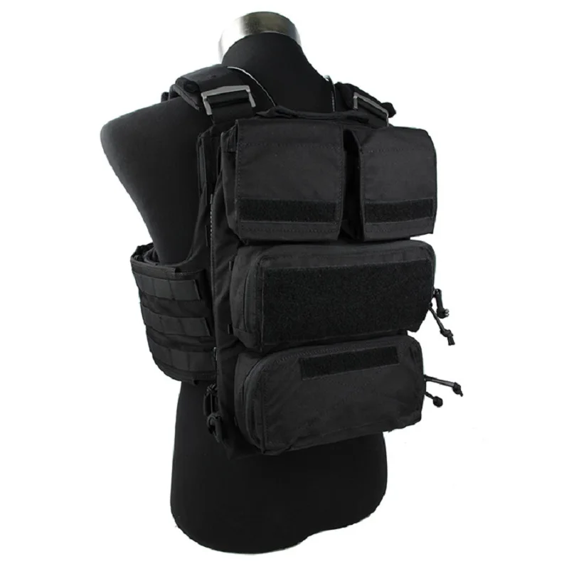 

Black Tactical Vest Zipper Pouch Bags Multicam Limited Edition for Tactical Vest 16-19 AVS JPC2.0 CPC
