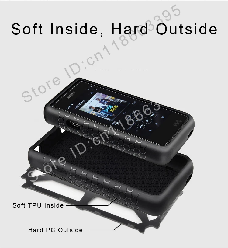 Прочный противоударный чехол для SONY Walkman NW ZX500 ZX505 ZX507|Бамперы| |