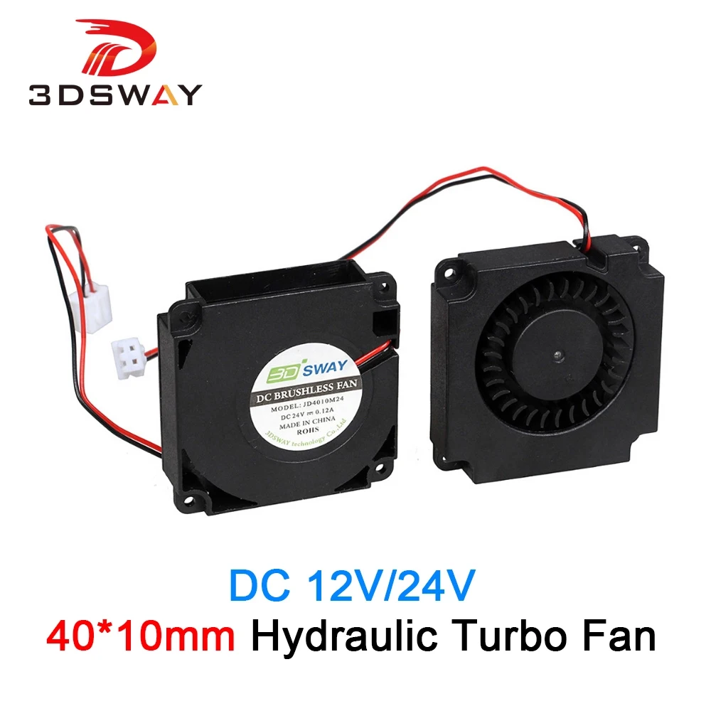 3DSWAY 3D принтеры турбинный вентилятор DC 12V/24V охлаждения Turbo 4010 гидравлический