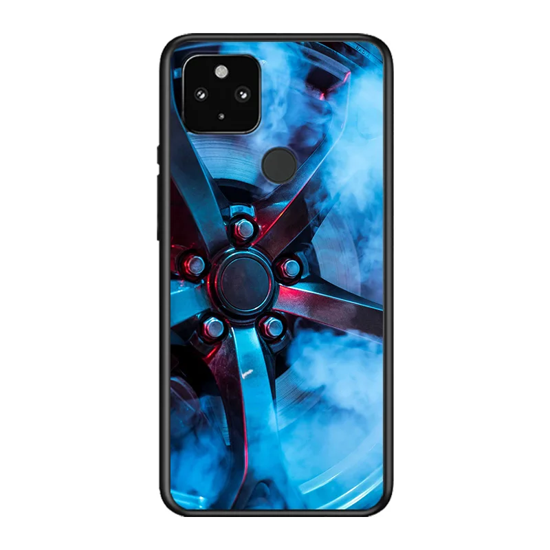 

Cool Sports Car AM-G Tires Soft TPU Silicone Black Cover For Google Pixel 5 4A 5G 4 XL Phone Case