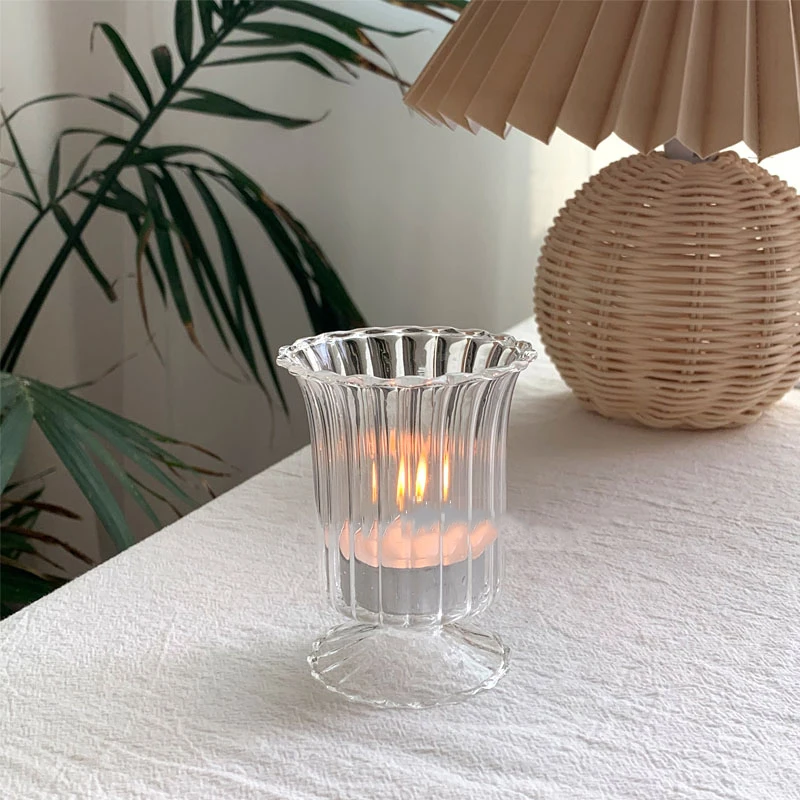 

Glass Votive Candle Holders Small Tea Light Votive Cups Wedding Decor Proposal Spa Aromatherapy Meditation Table Centerpieces