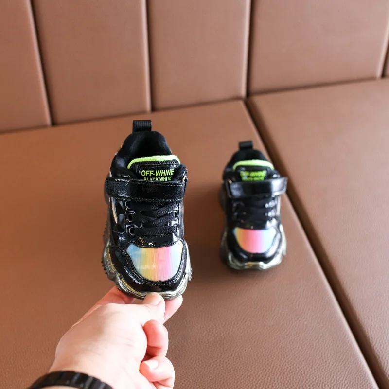 DIMI Winter Children Shoes Boys Girls Sport Shoes Short Plush Baby Sneakers Waterproof Non-slip Warm Kids Shoes Size 21-25