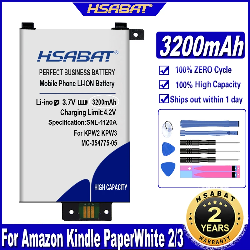 HSABAT 3200 мАч 58-000049 Аккумулятор для Amazon Kindle PaperWhite 2/3 KPW3 KPW2 Tab Tablet Ebook - купить по