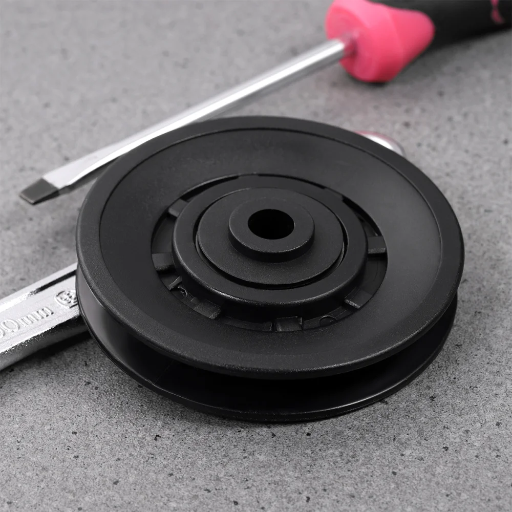 

WINOMO Pulley Wheels Universal Wearproof Abration Bearing Pulley Wheel Guide Wheel Gym Fitness Equipment Part (Black)