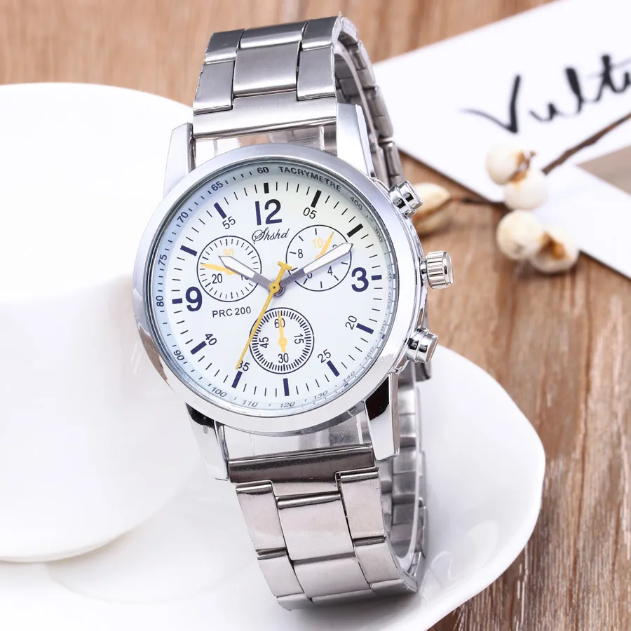 

Luxury New Men Business Fashion Waterproof Watch Men Steel Belt Sport Quartz Stainless Steel Casual Wristwatch Relogio Masculino