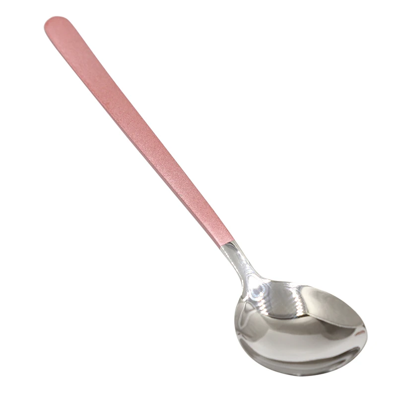 Ложка с длинной ручкой вилка Золотая ложка Вилка Для Мороженого столовая посуда