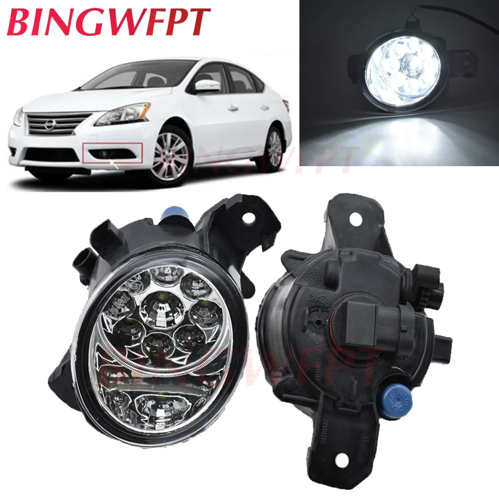 2 шт. светодиодный Противотуманные фары H11 для N issan Almera Qashqai X Trail T30 Primera Teana Altima Sentra