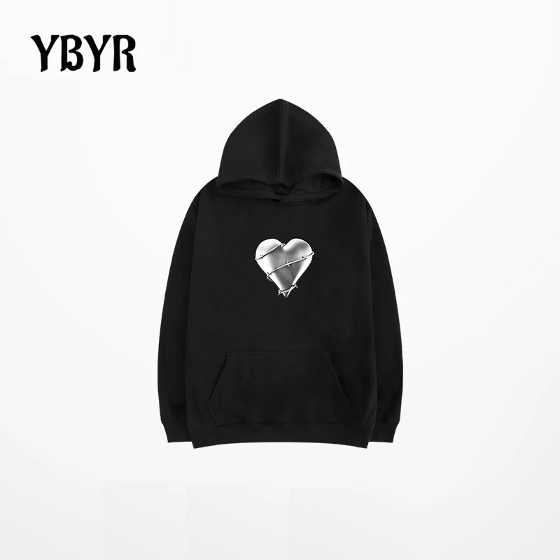 

Осенняя уличная одежда, черные топы для девочек, белая Готическая Толстовка большого размера, одежда в стиле Харадзюку, женские свитшоты в с...