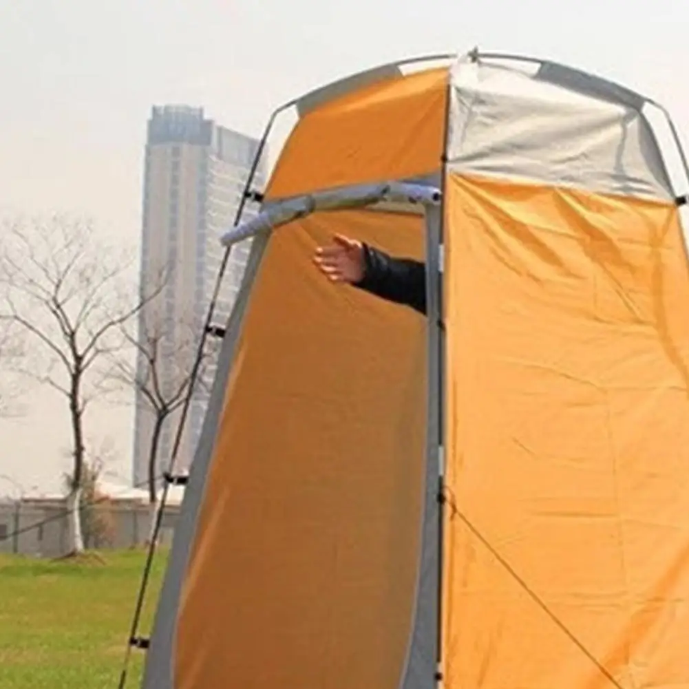 

Lightweight Portable Camping Shower Tent Awning Canvas Folding Outdoor Toilet Room for Privacy Showing Changing Clothes