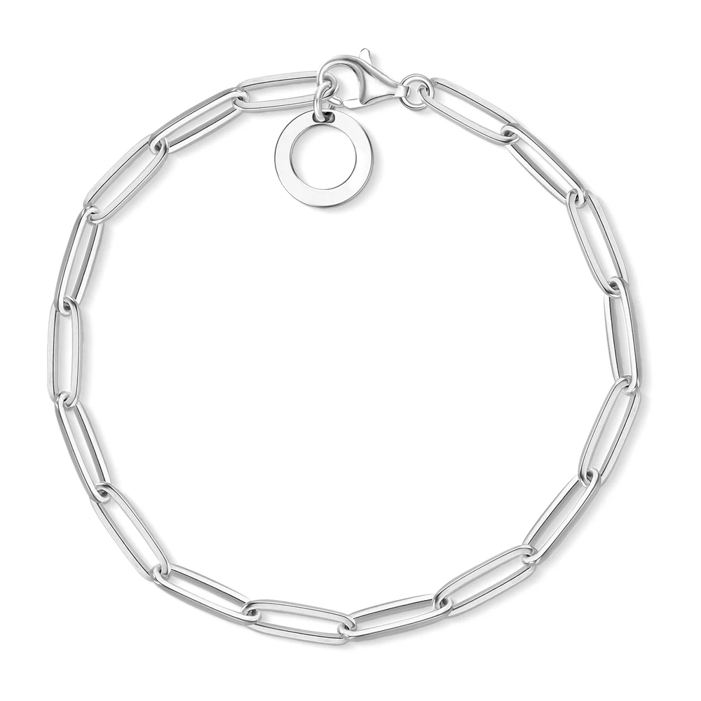 

6MM Link Chain Charm Bracelets Bangles Carrier 925 Sterling Silver Thomas Fashion Good Jewelry Accessories Gifts Women Men 2020