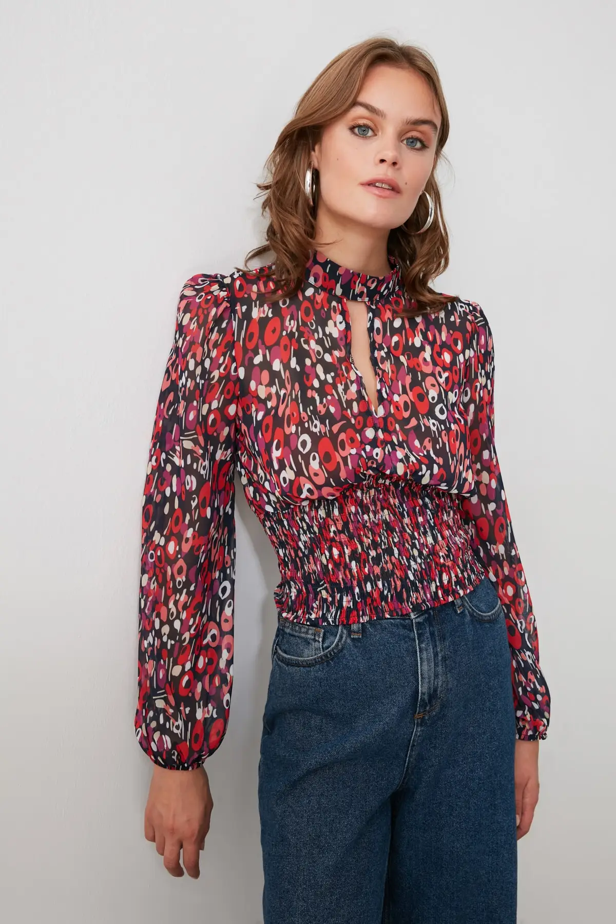 Блузка с принтом TWOSS20BZ0096 | Женская одежда