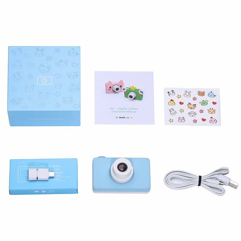 

Kids Camera 2.0 inch 8MP HD Video Digital Cameras Children Cam Camcorder Christmas Birthday Gifts for Boys Girls With 16GB Card
