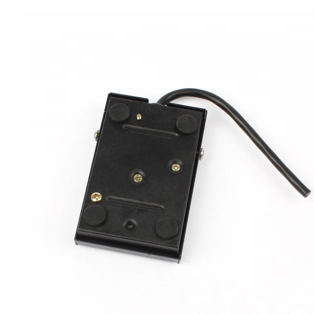 FS-1 AC 220V 10A 1NO 1NC(SPDT) черная нескользящая резиновая поверхность мгновенная пружина возвращенная металлическая ножная педаль переключатель