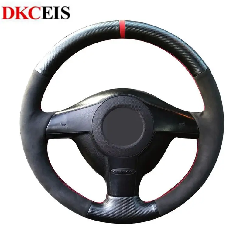 Чехол на руль из углеродного волокна для Volkswagen VW Golf 4 Passat B5 1996 2003 Polo 1999 2002|Чехлы