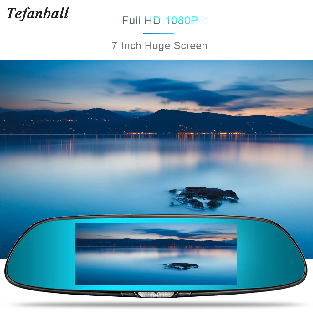 Зеркало видеорегистратор Tefanball 7 0 дюйма FHD 1080P|Видеорегистраторы| |