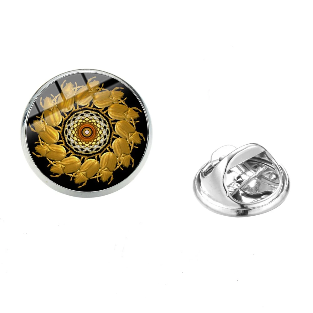 Азиатских модные Египетский скарабей арт значок с изображением Древнего Египта