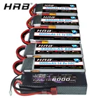 Аккумулятор HRB 2S 3S 4S 6S Lipo 1300 мАч 2200 мАч 3300 мАч 4000 мАч 5000 мАч 6000 мАч Lipo с Deans XT60 для радиоуправляемых автомобилей, самолетов, лодок