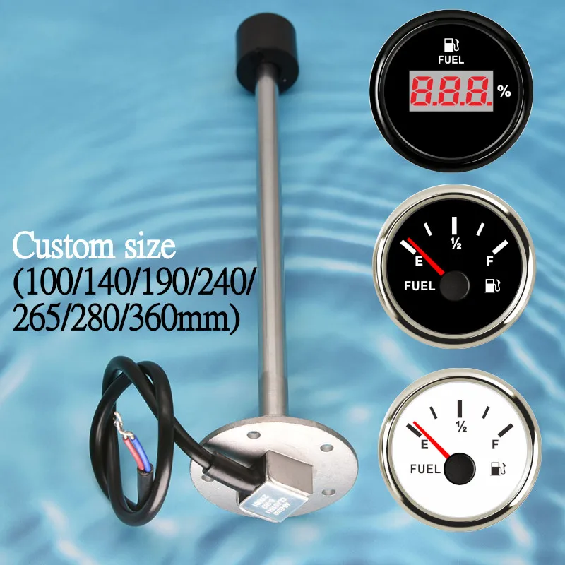 Датчик уровня топлива для автомобилей грузовиков лодок яхт 52 мм 0 100 Ом 140 33