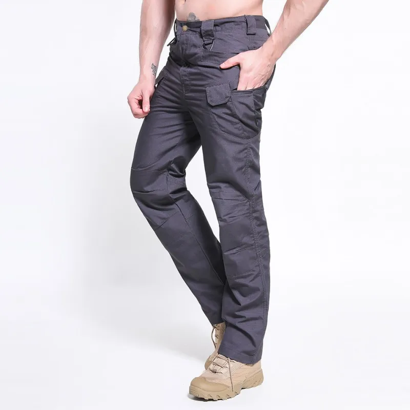 Брюки-карго мужские тактические уличные штаны для треккинга много карманов