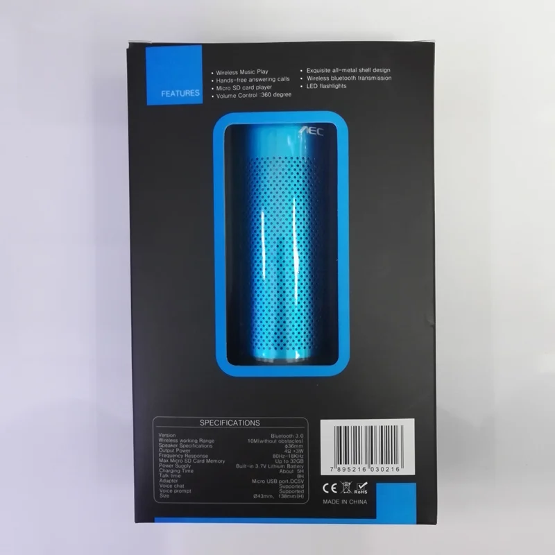 Портативный светодиодный фонарик высокой мощности Bluetooth динамик открытый