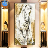 Full Square Diamond Painting horse Picture Of Rhinestones Diamond Embroidery watercolor Animals Mosaic Needlework Home Decor