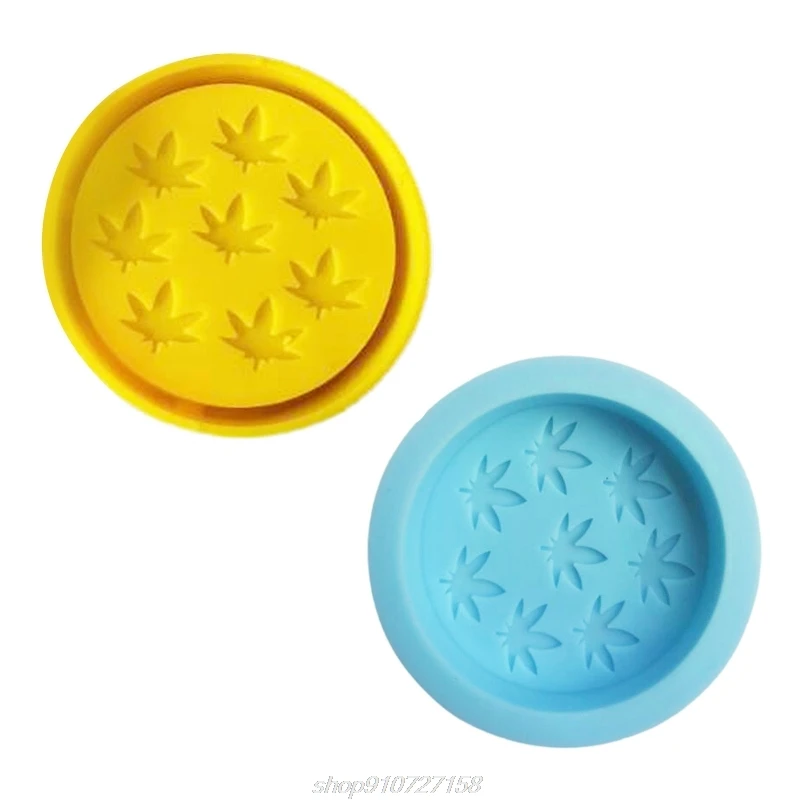 

DIY Crafts Round Potleaf Ashtray Silicone Mould Desktop Decoration Making Tools Crystal Epoxy Coaster Cup Pad D08 20 Dropship
