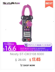 Хорошее ST-CM3008 истинное среднеквадратичное значение 2000 отсчетов цифровой AC токоизмерительный прибор сопротивление NCV мини-токоизмерительный прибор с подсветкой светодиодный светильник-вспышка OD