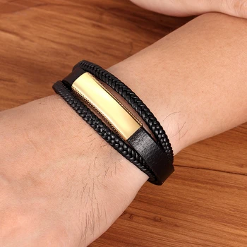 Luxury Leather Bracelet Multi-layer 4