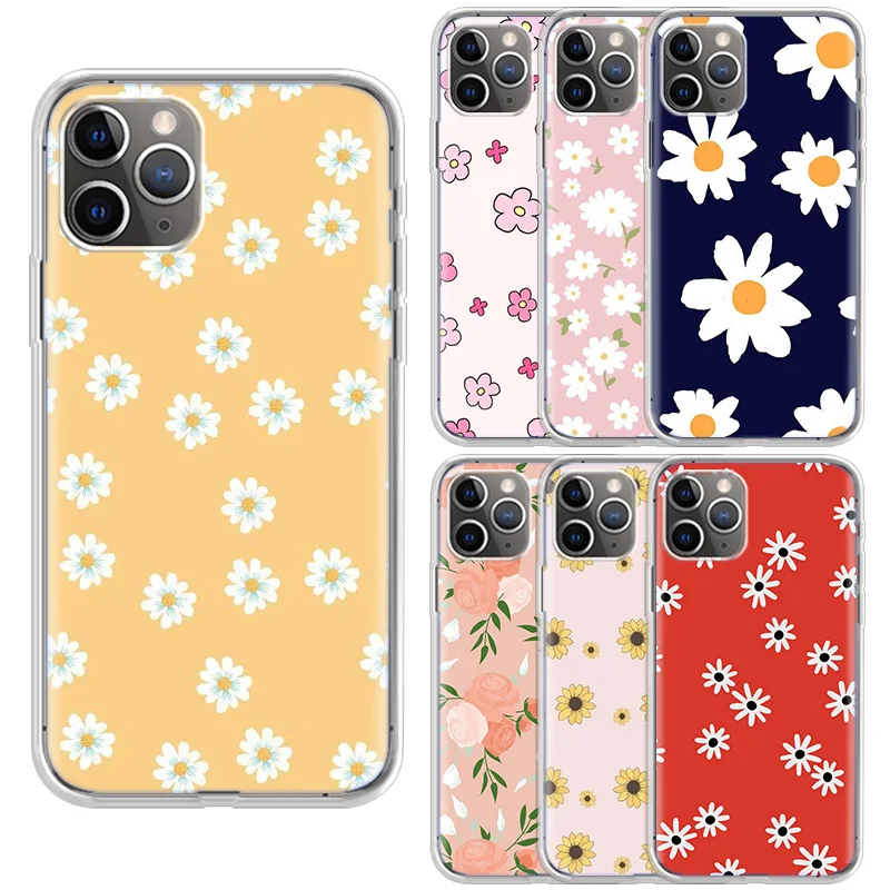 

All Flowers For iPhone 11 12 Pro X XR XS Max Case Soft Silicone For iPhone 7 6 6S 8 Plus 5 5s SE 2020 Shell Cover Shockproof Min