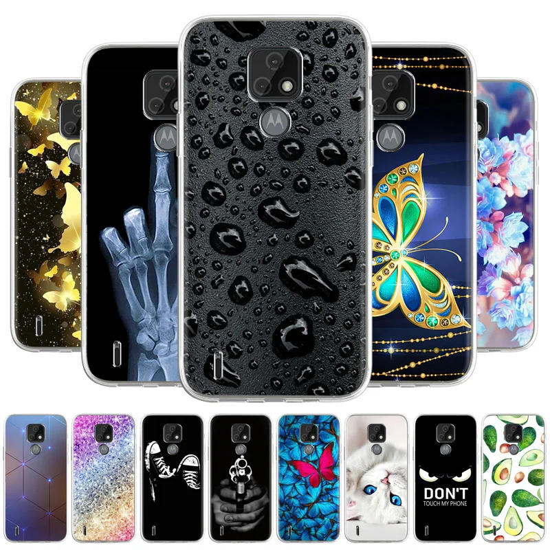 Мягкий чехол из ТПУ для телефона Motorola Moto E7 2020 Plus + силиконовая задняя крышка