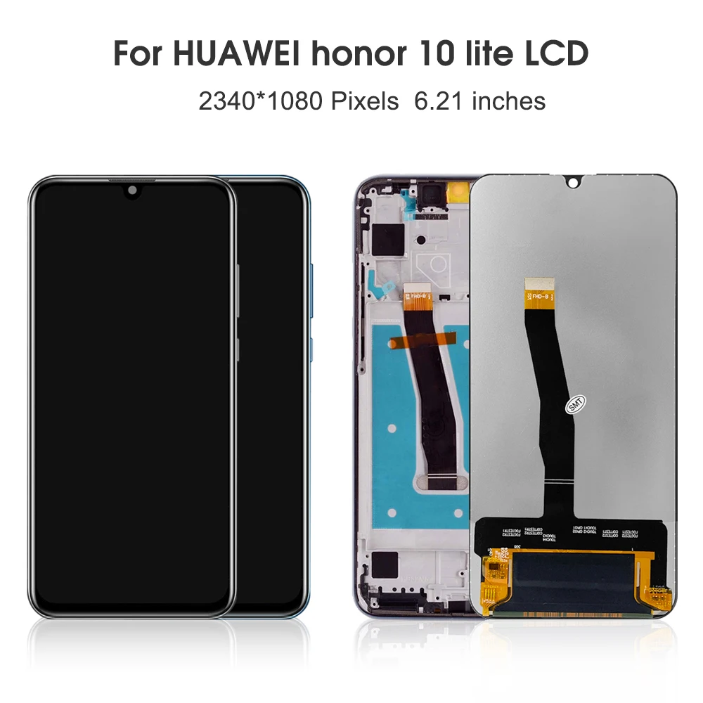 ЖК-дисплей 6 21 &quotдля Huawei Honor 10 lite сенсорный экран с дигитайзером в сборе рамкой для