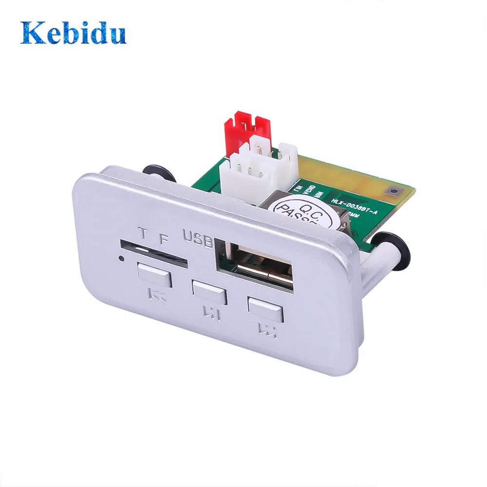 Плата декодера KEBIDUMP3 WMA 5 В 12 аудио модуль беспроводной FM ресивер mp3 плеер радио TF USB