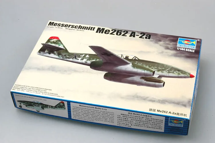 1:144 Пособия по немецкому языку Messerschmit Me262 A-2a истребитель бомбардировщик модель