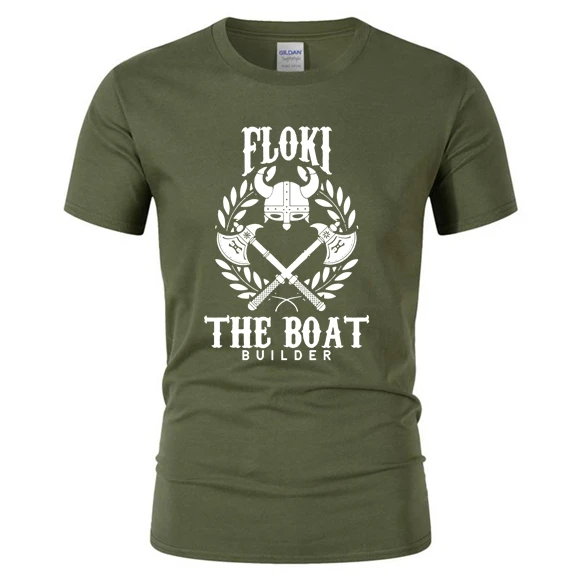 2020 FLOKI the Boat Builder забавные Викинги Футболка Валгалла Мужская футболка короткий