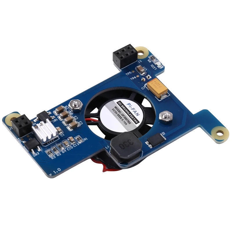 Подходит для Raspberry Pi 4B/3B + Power over Ethernet (PoE) HAT с охлаждающим вентилятором +|Аксессуары