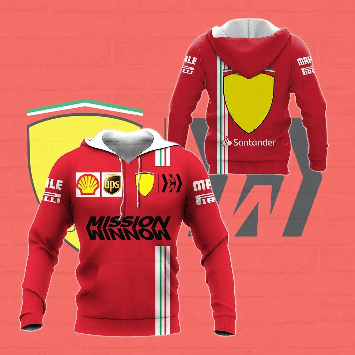 

3 Colors 2021 F1 Team Racing Movement Men's Jacket Windbreaker Wear With Sweater Windbreaker Full Zipper fleece Keep warm Hoodie