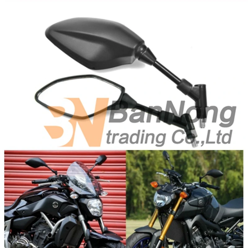Зеркала заднего вида с болтом 10 мм для Yamaha MT25 MT03 MT07 FZ-07 MT09 FZ-09 MT10 FJ-09 FZ8 FZ6 Fazer FZ6R XJ6 XSR700