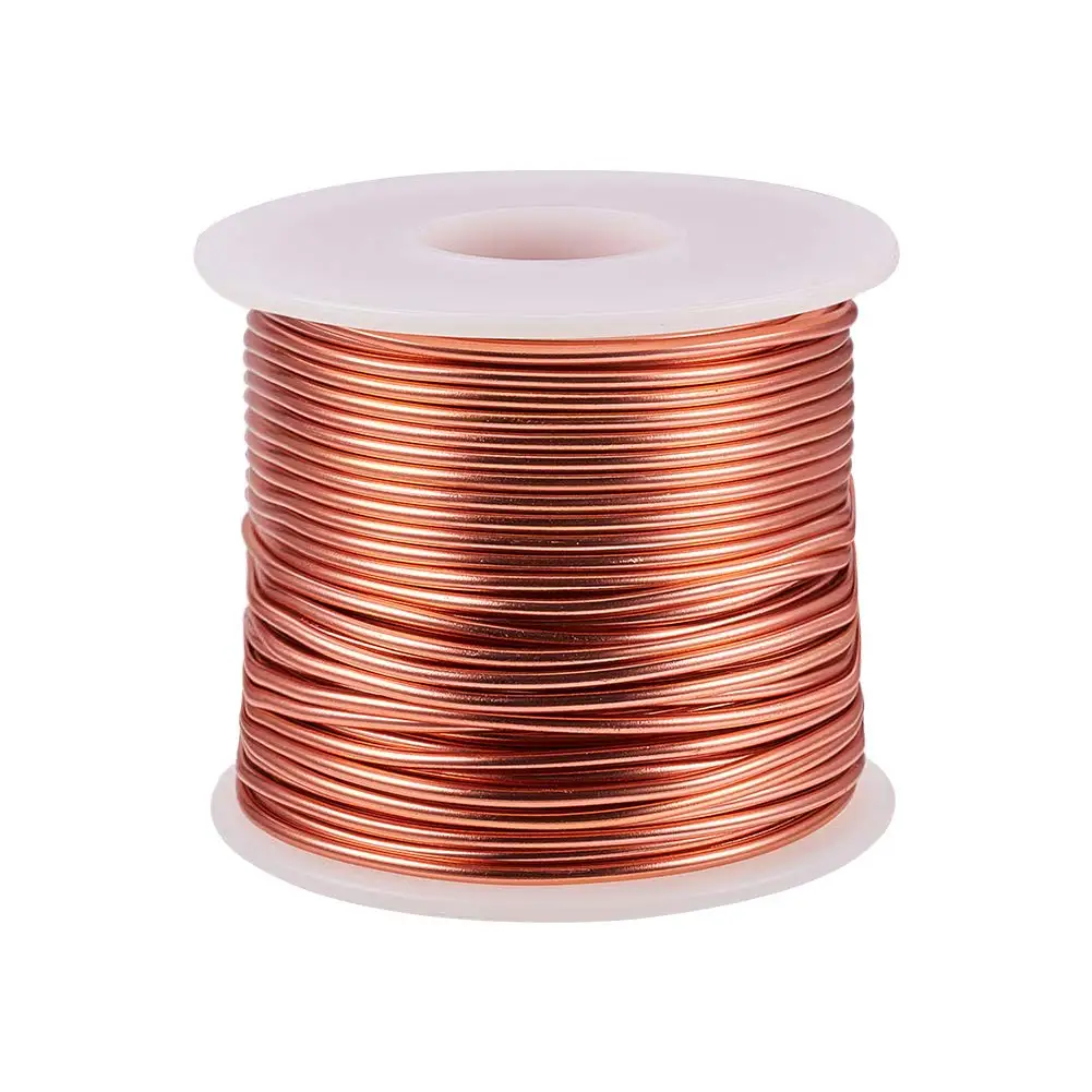 

12 Gauge Anodized Aluminum Wire Bendable Metal Craft Wire Flexible Artistic Floral Jewelry Beading Wire Length 30 M/98 Feet
