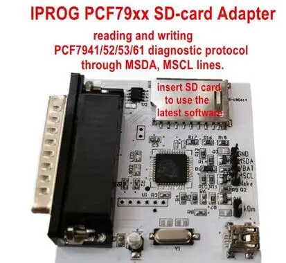 SD-CARD ADAPTER Лучшая цена iPROG+ Prog программист обновленный V80 iProg поддерживает IMMO/коррекцию пробега/сброс подушки безопасности Замена Carprog/Digiprog/Tango - Цвет: SD-CARD ADAPTER