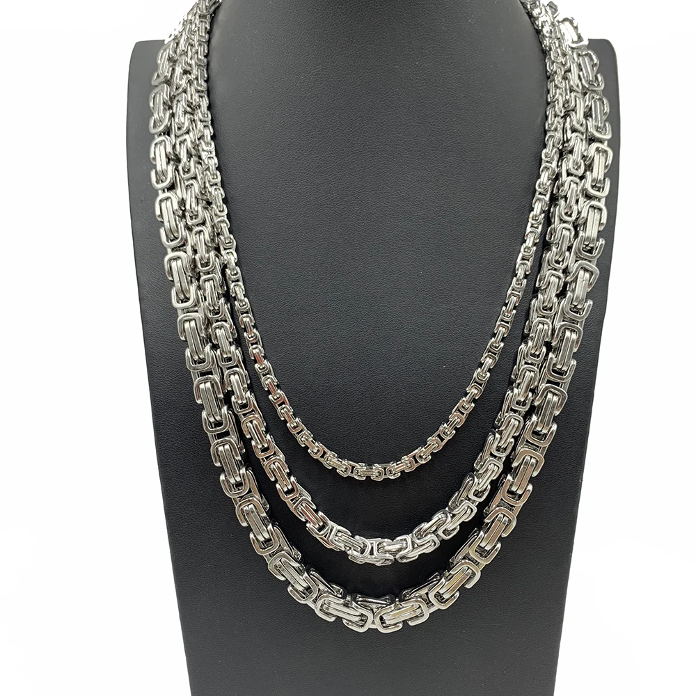 Византийская цепь для мужчин ювелирное изделие ручной работы из нержавеющей