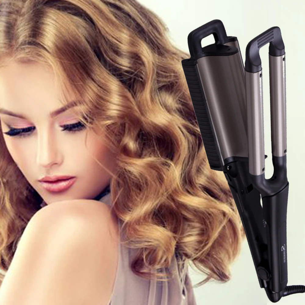 

Hair Curling Irons For Salon Ceramic Curling Wand Curl Bar Deep Wave Replaceable Curling Board Home Use Long lasting Hairstyle