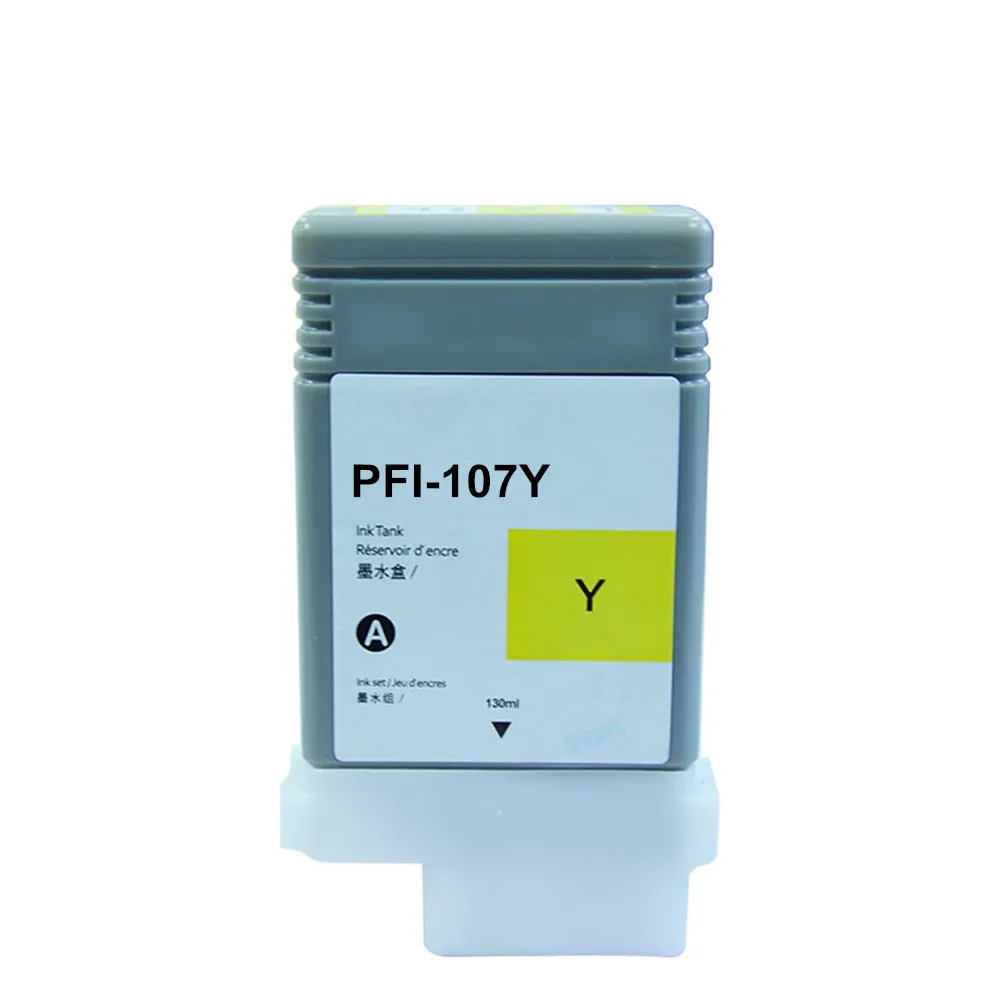 PFI-107 совместимый чернильный картридж для принтера Canon IPF670 IPF680 IPF685 IPF770 IPF780 IPF785 IPF-670 IPF-770 IPF 670 770 PFI107 PFI 107 - Цвет: YL
