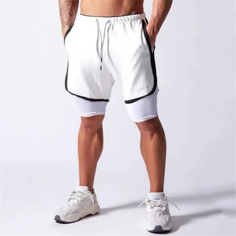 Высококачественные мужские спортивные шорты для бега фитнеса гоночные