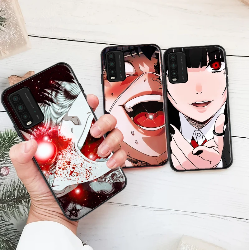 

Japanese Anime Kakegurui Jabami Yumeko Phone Case For Xiaomi Redmi 9 9i 9AT 9T 9A 9C Note 9 9T 9S 9 Pro Max Fundas Coque Cover