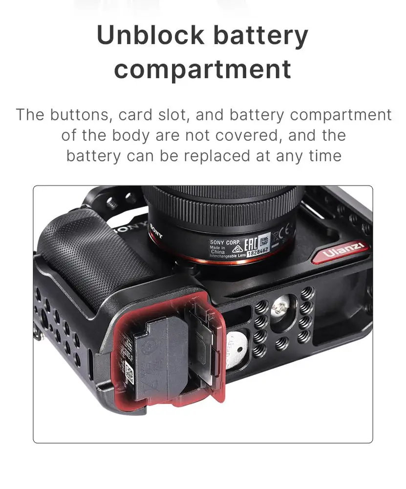 

C-a7c Camera Cage Metal Housing Cage Expansion Bracket For Sony A7c Camera