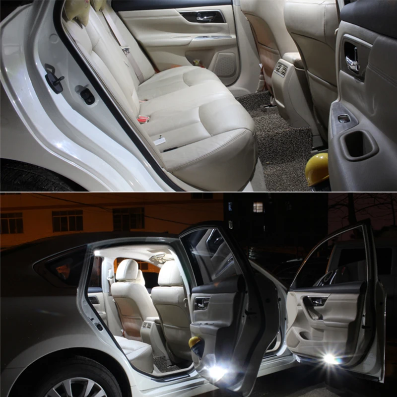 14pcs White Car LED Canbus Interior Light Bulbs Kit Map Dome License Plate Lamp For 2008 2009 2010 2011 Toyota Land Cruiser | Автомобили и